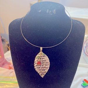 Slider pendant. Inspirational Scripture.